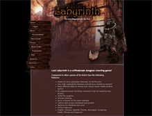 Tablet Screenshot of lostlabyrinth.com
